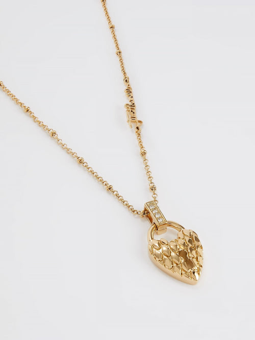 Gold Heart Pendant Necklace