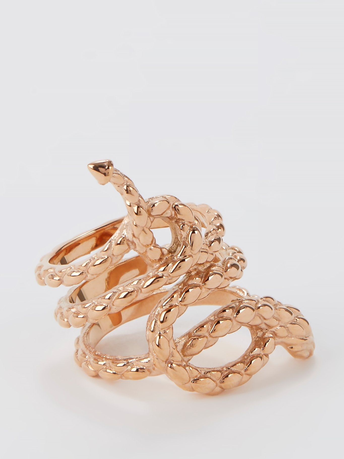 Gold Snake Ring - Size 7