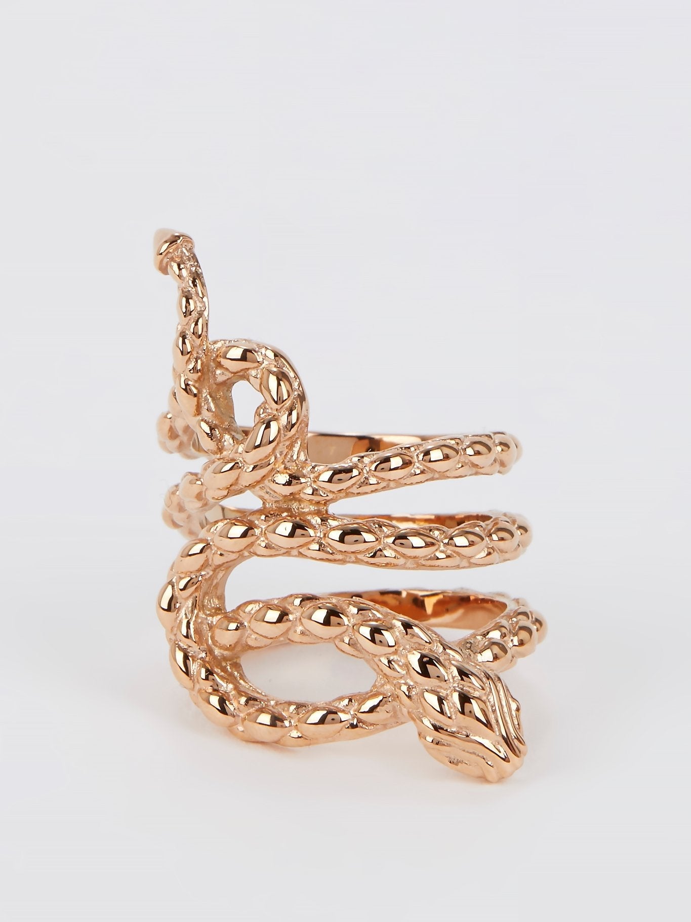 Gold Snake Ring - Size 7