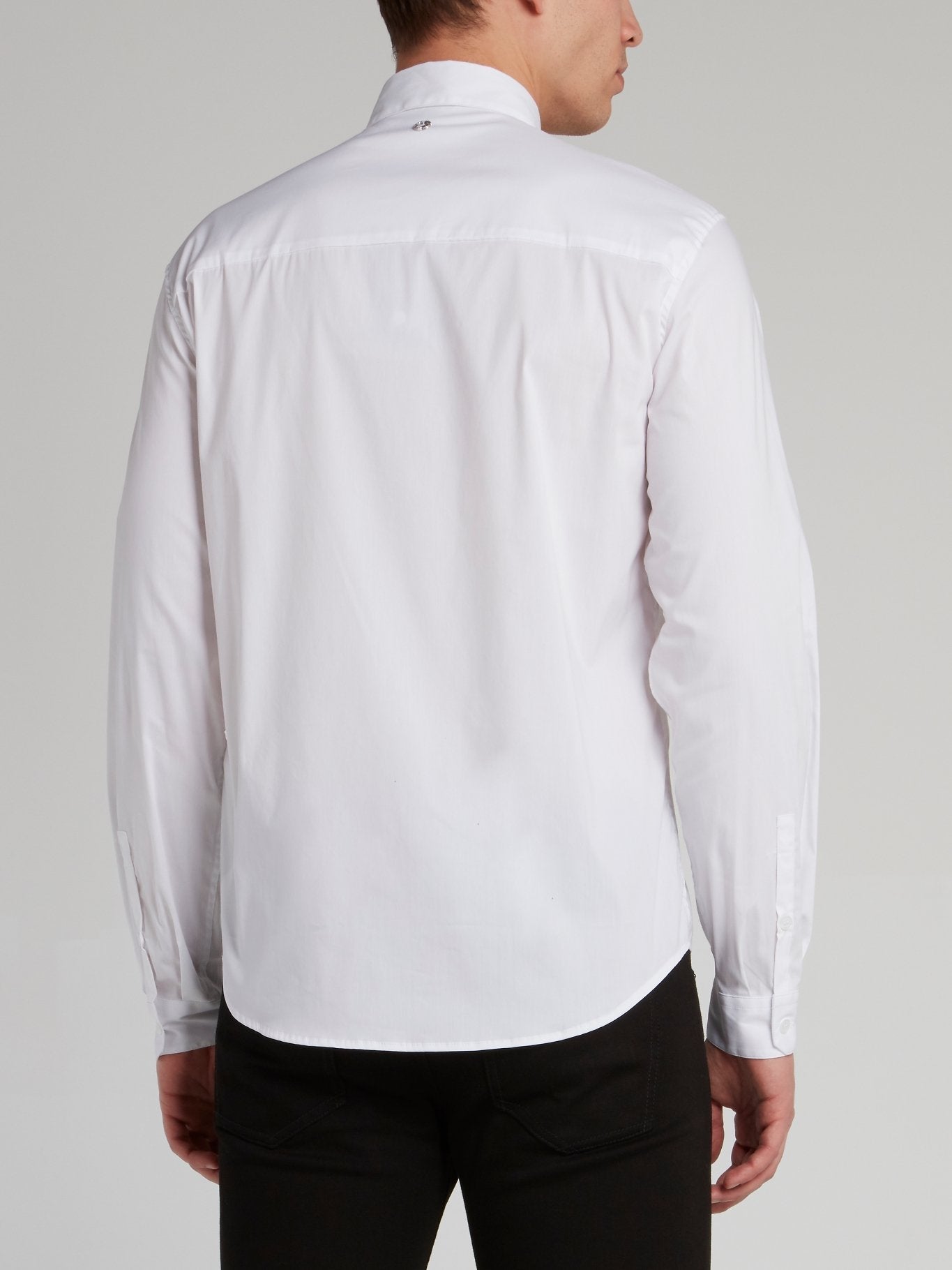 White Statement Tape Shirt