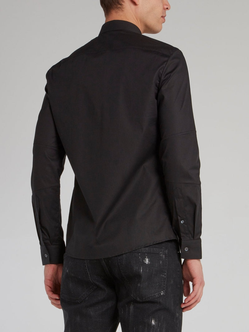 Black Classic Contrast Detail Shirt