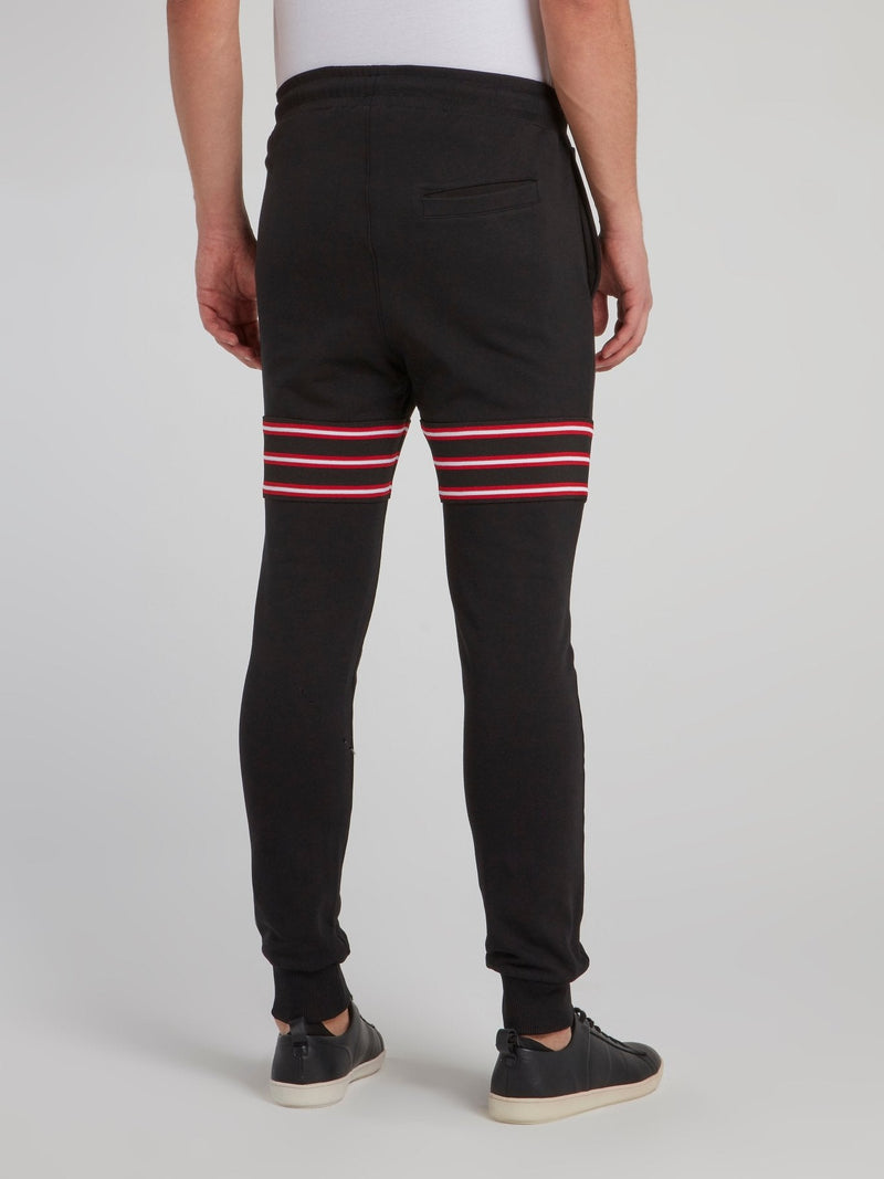 Black Tape Patch Sweatpants