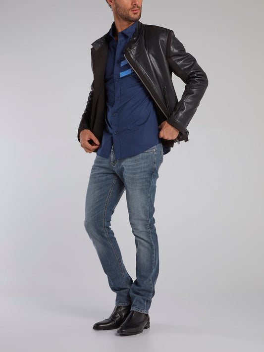 Blue Wash Slim Fit Jeans