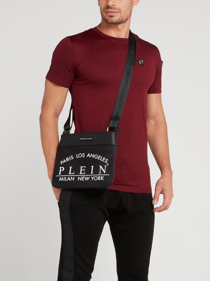 Travelling Around Black Crossbody Bag