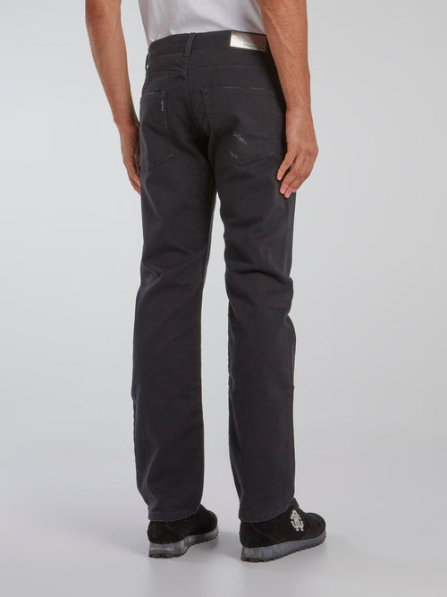 Charcoal Denim Tunnel Trousers