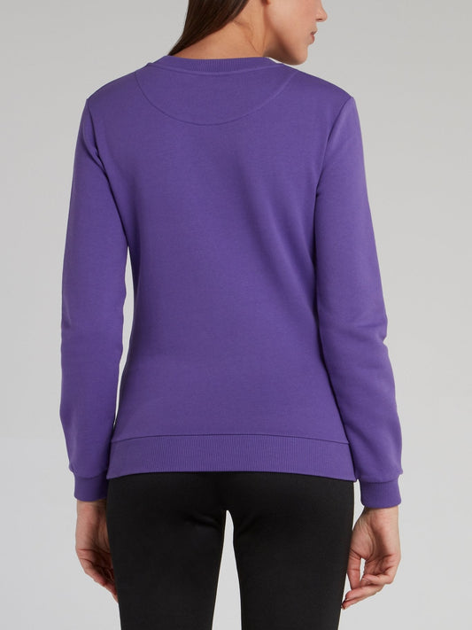 Purple Tasseled Logo Sweatshirt