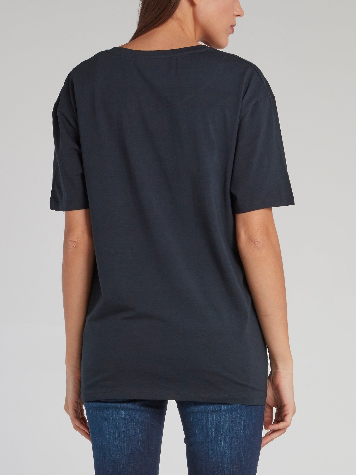 Thalie Navy Logo T-Shirt