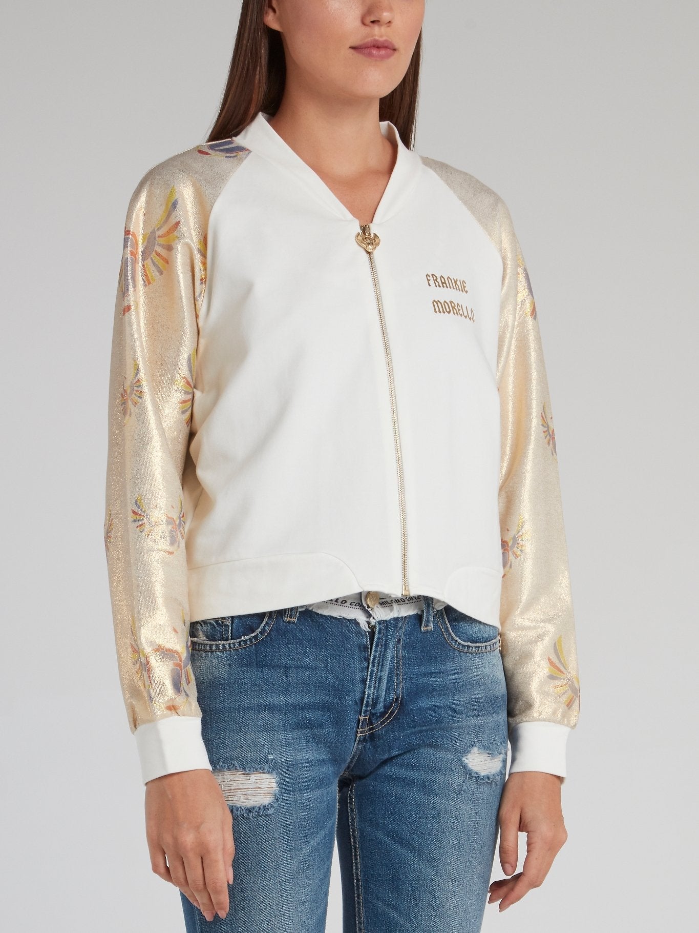 Armelle Gold Raglan Bomber Jacket