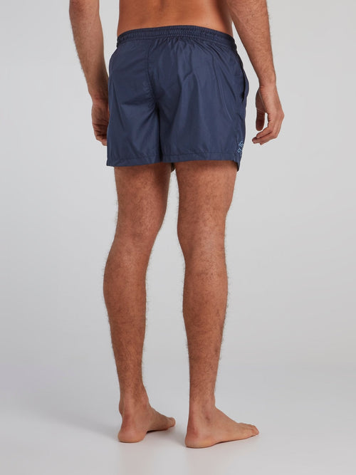 Orencio Navy Logo Swim Shorts