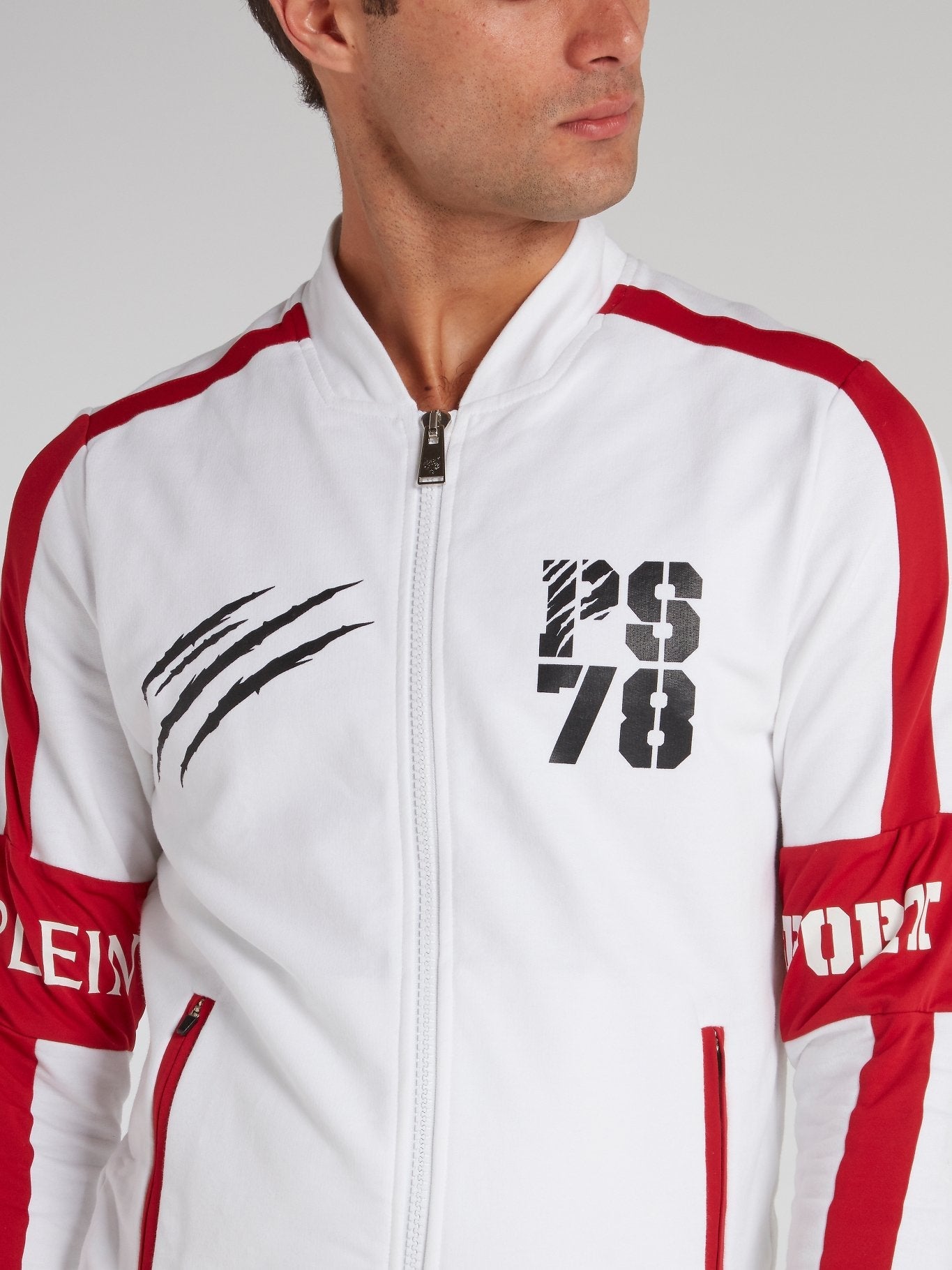 Sirio White Contrast Jogging Jacket