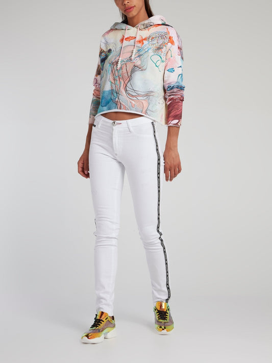 PP1978 White Distressed Jeggings