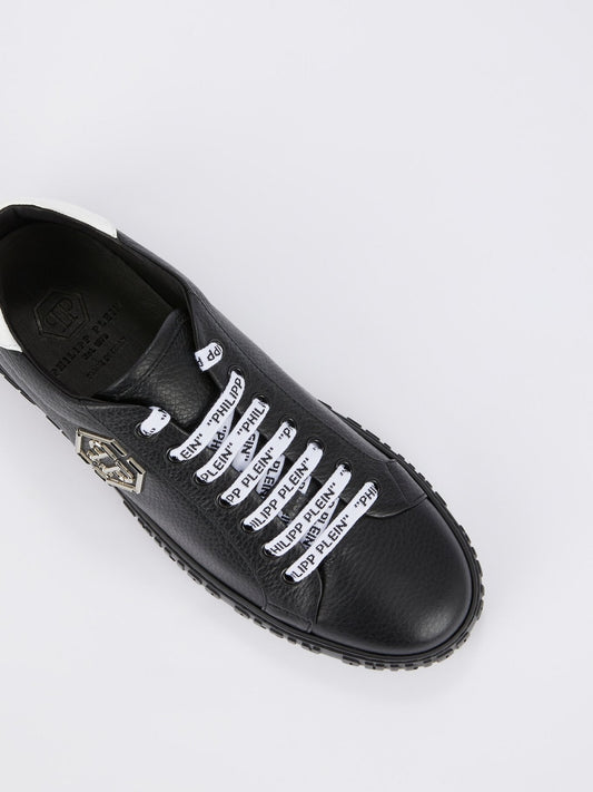 Black Logo Sole Sneakers