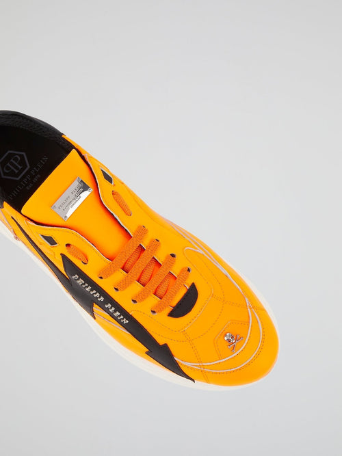 Orange Logo Thunder Trainers