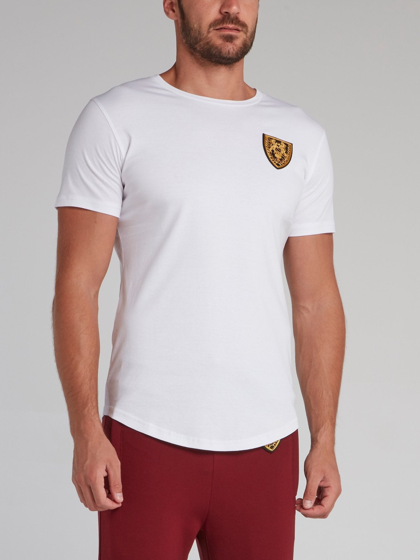 Stonebridge White Appliquéd Crewneck T-Shirt