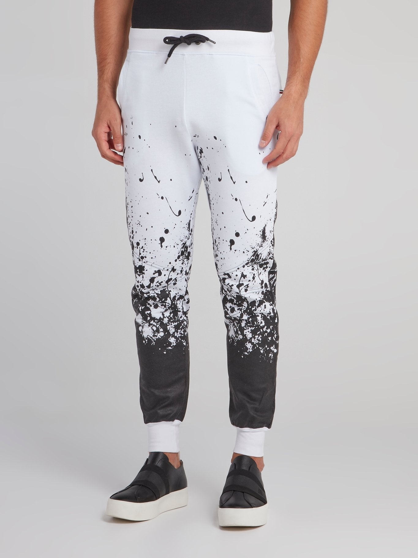 White Contrast Paint Splatter Tracksuit