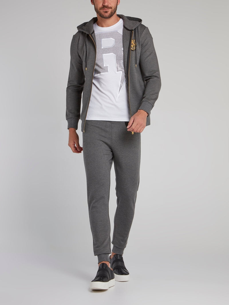 Grey Monogram Jogging Trousers