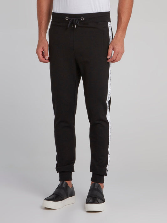 Black Logo Tape Jogging Trousers