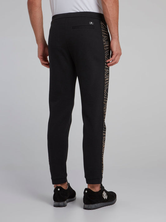 Black Side Embellished Pants