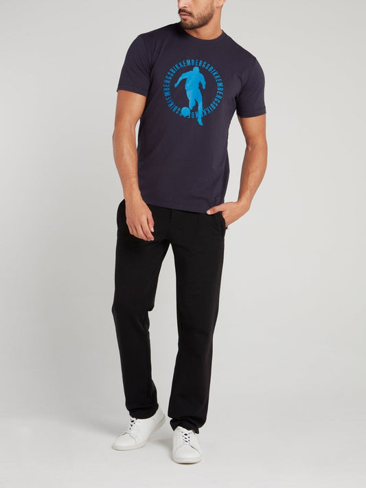 Navy Sport Logo T-Shirt