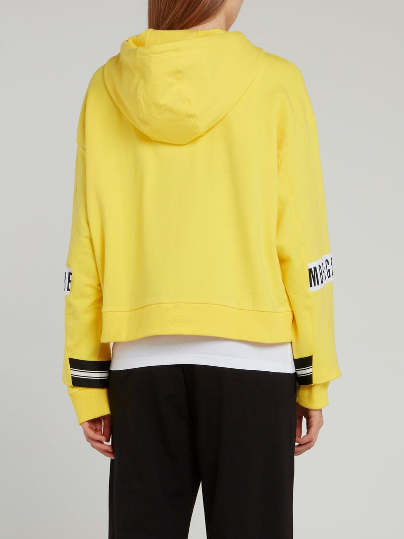 Yellow Logo Sleeve Sweat Jacket