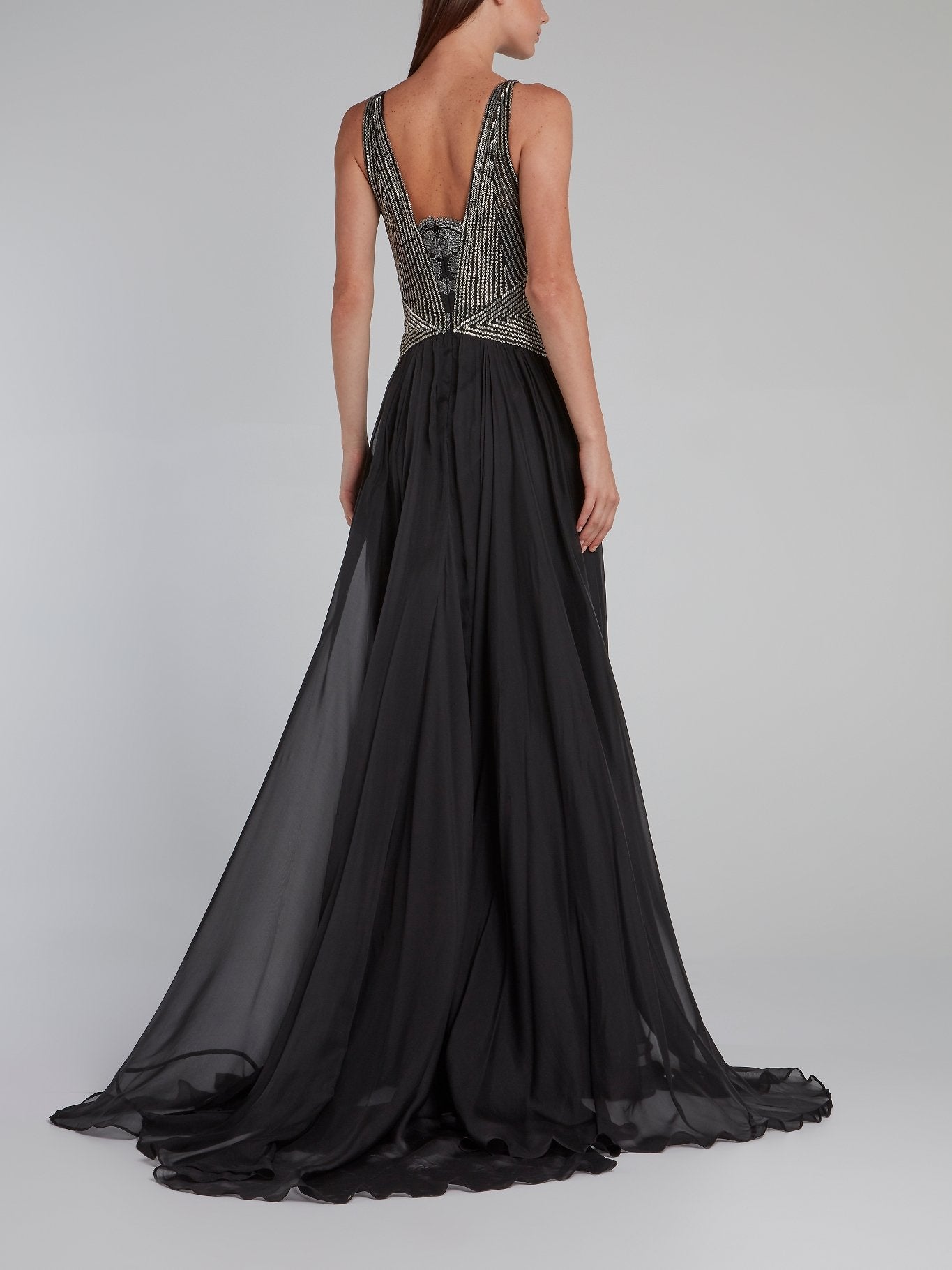 Gillian Beaded Bodice Maxi Dress