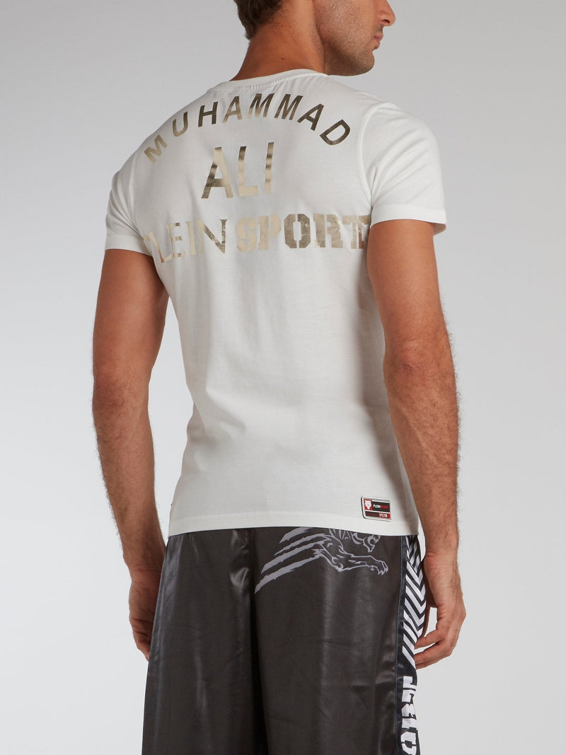 White Mohammad Ali Statement T-Shirt