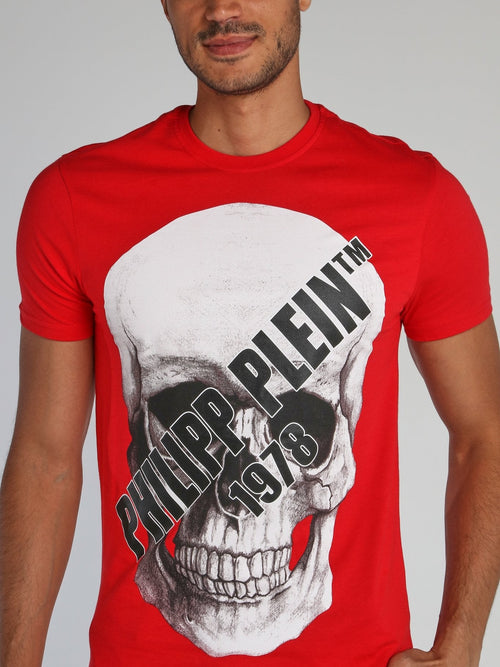 Red Logo Skull T-Shirt