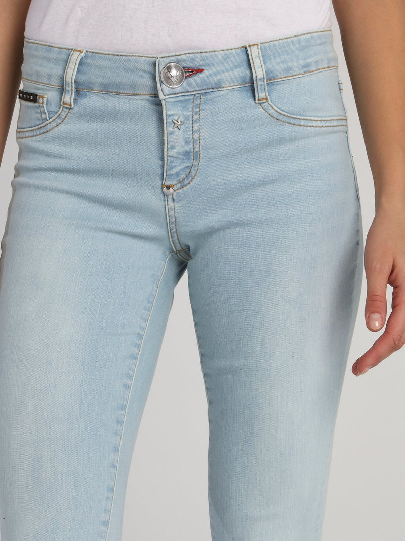 Light Blue Wash Skinny Jeans