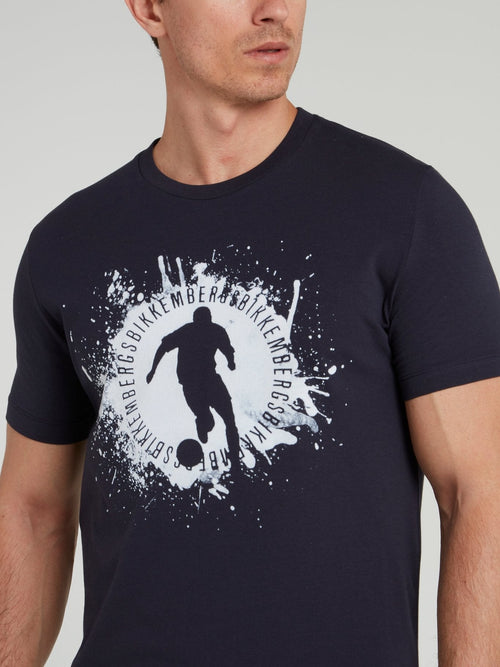 Navy Sport Logo T-Shirt