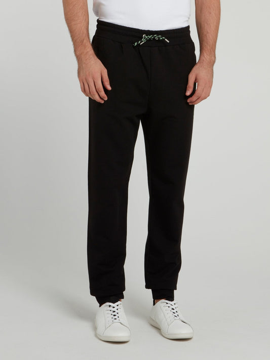 Black Knitted Fleece Pants