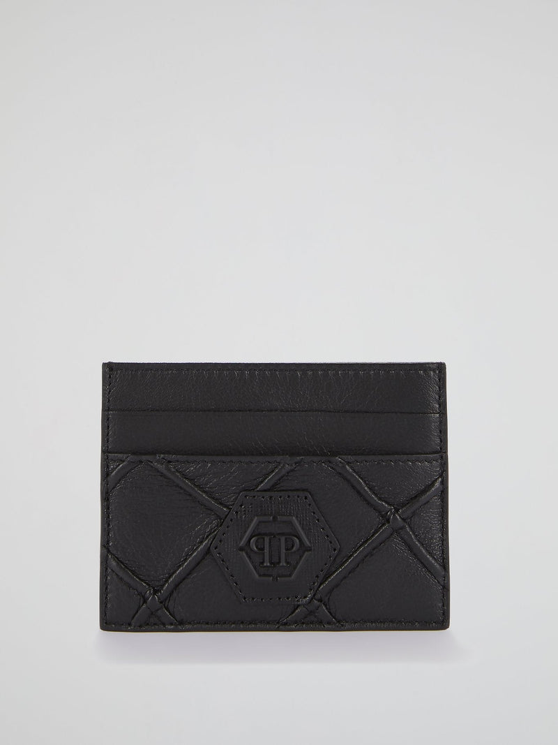 Black Geometric Credit Card Holder