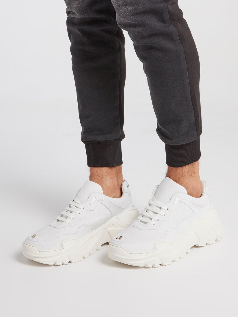 White Runner Original Platform Trainers