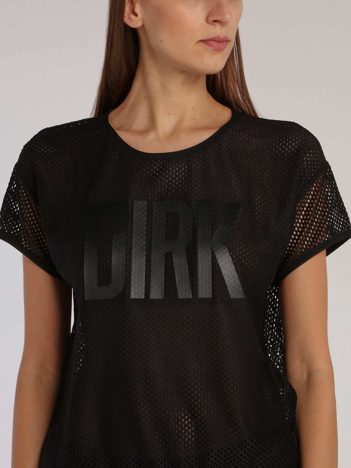 Black Net Mesh Top