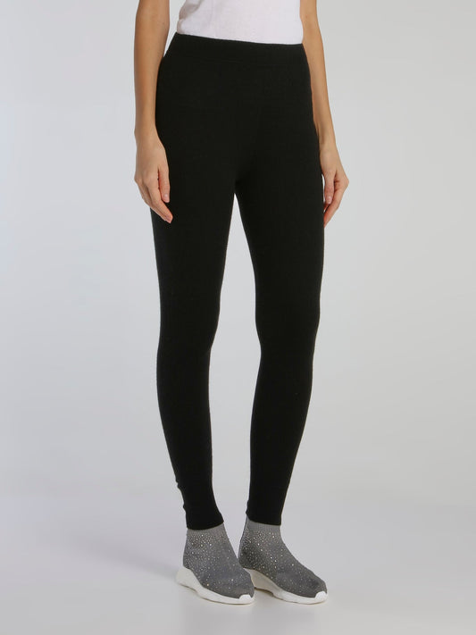 Bimba Black Knit Leggings