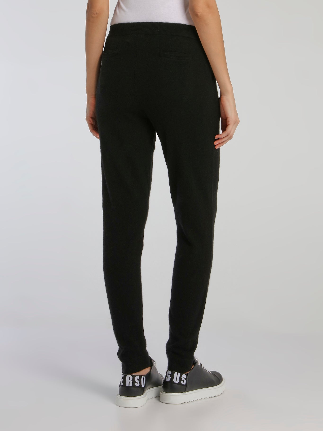 Jimi Black Waistband Knitted Track Pants