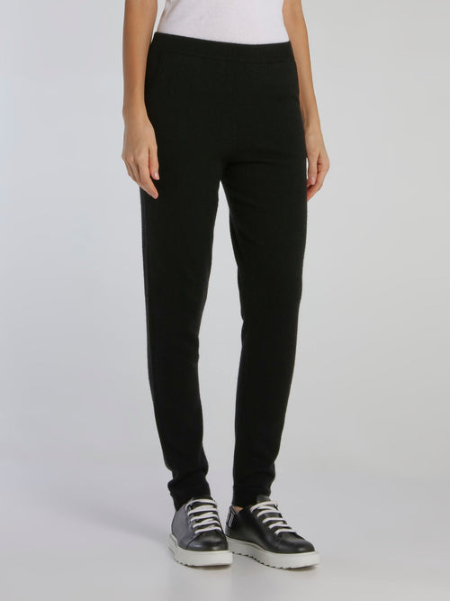 Jimi Black Waistband Knitted Track Pants