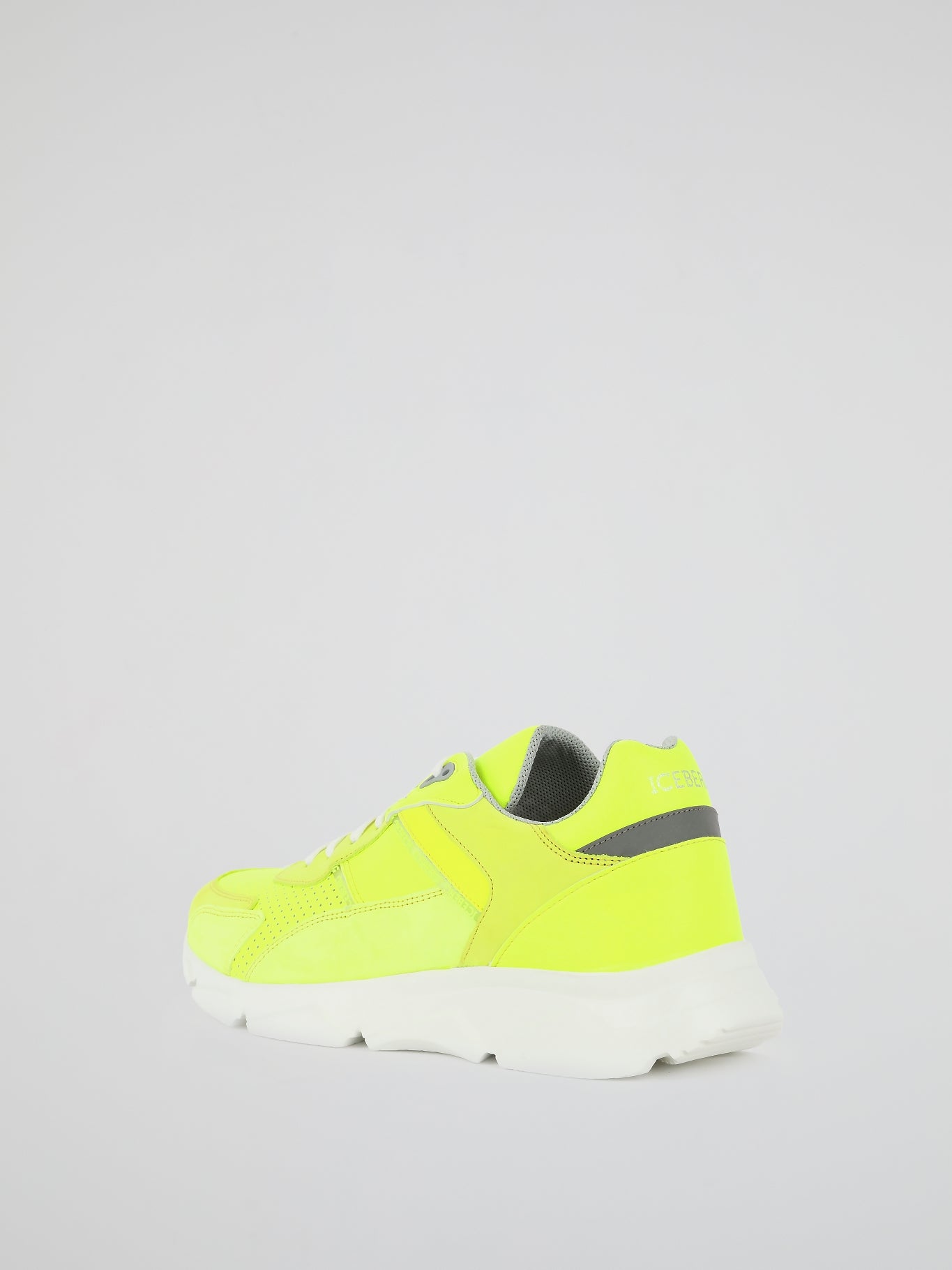 Neon Yellow Perforated Active Sneakers