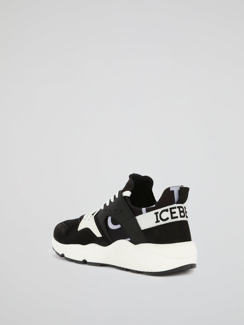 Black Contrast Active Sneakers