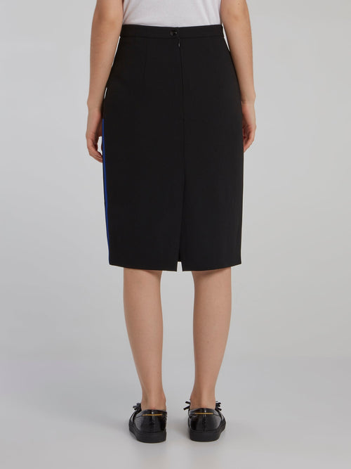 Black High Rise Pencil Skirt