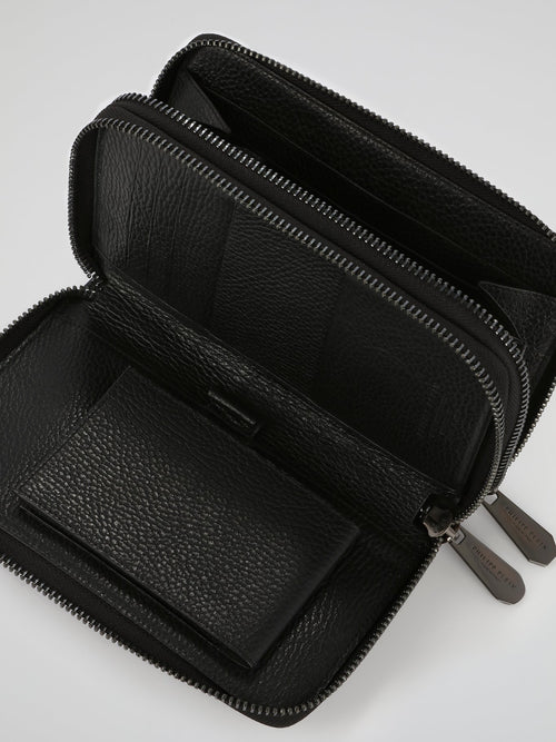 PP1978 Black Textured Leather Document Holder