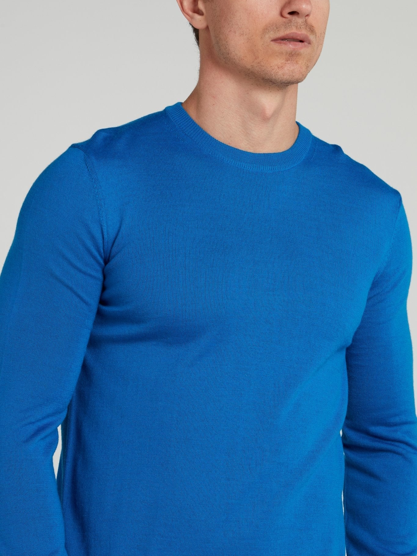 Blue Rear Logo Sweater