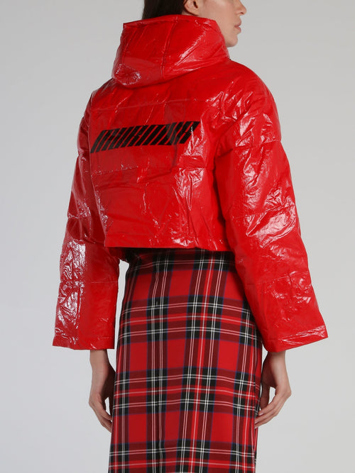 Red Hoodie Goosedown Jacket