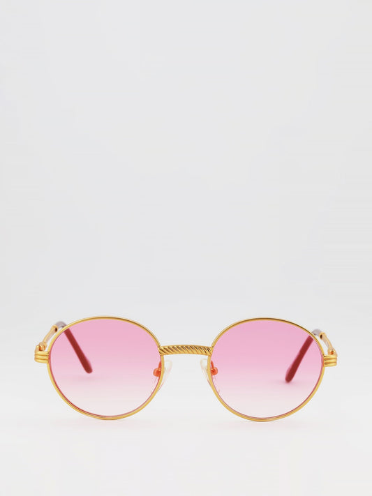 Pink Gradient Flat Lens Sunglasses