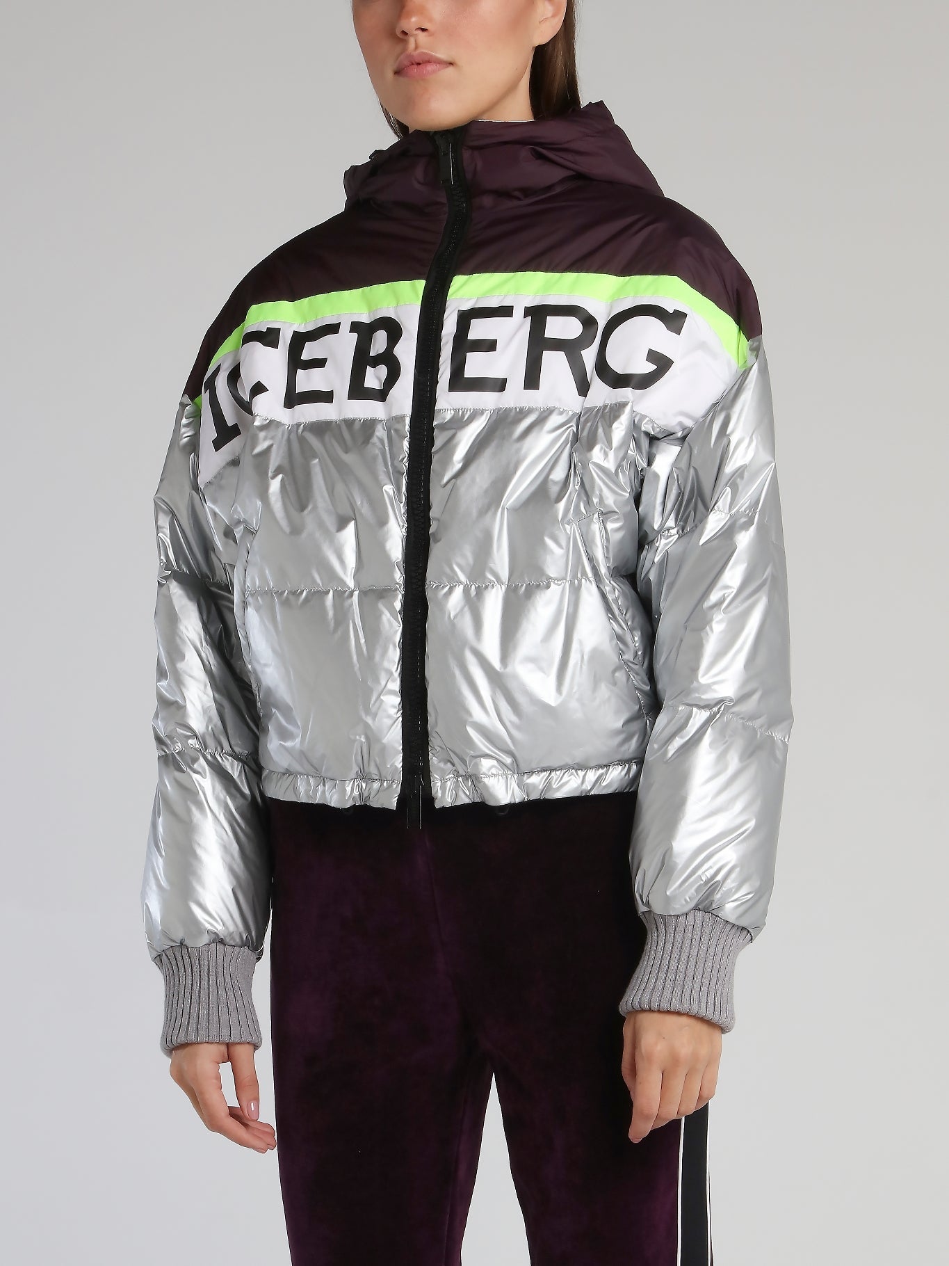 Metallic Logo Down Jacket