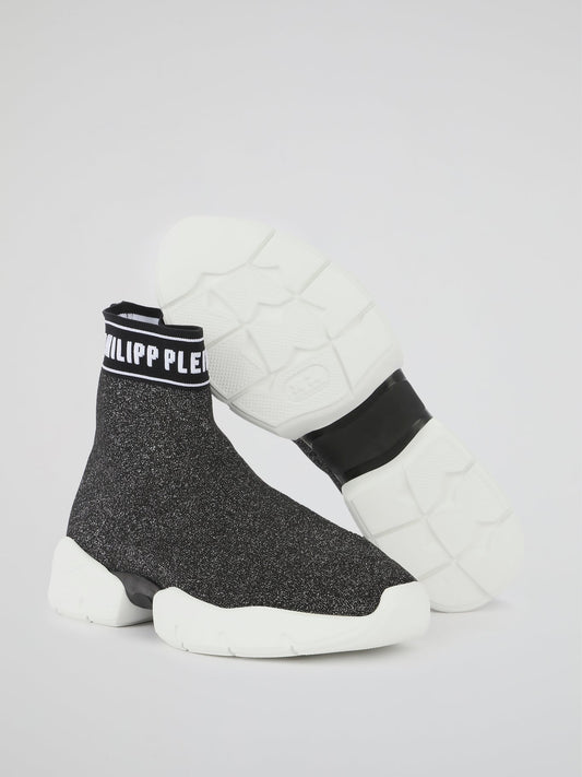 PP1978 Logo Trim Sock Sneakers