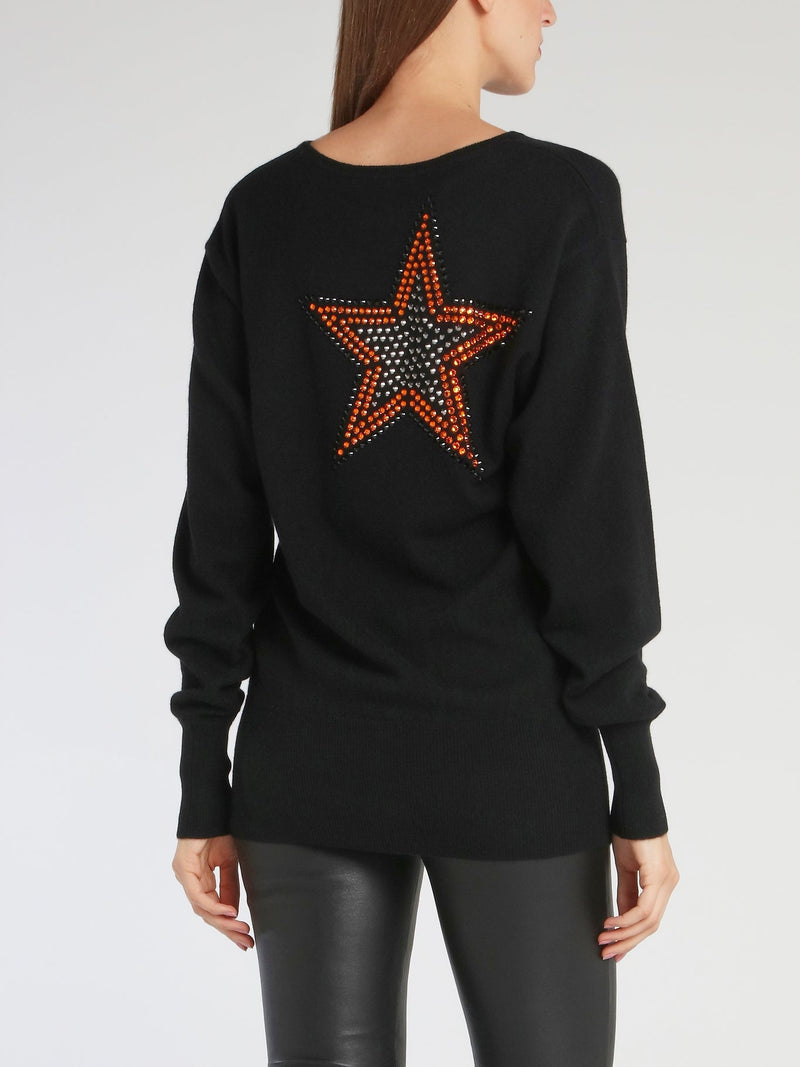 Kelly Black Fine-Knit Sweater