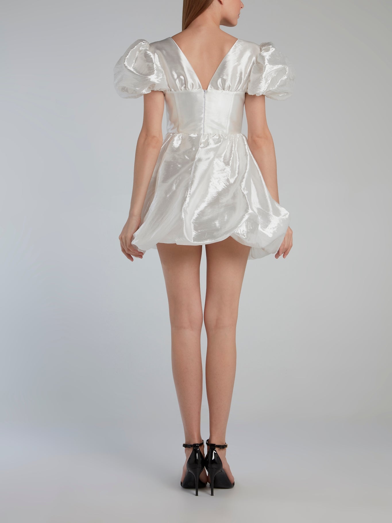 White Corset Bubble Dress