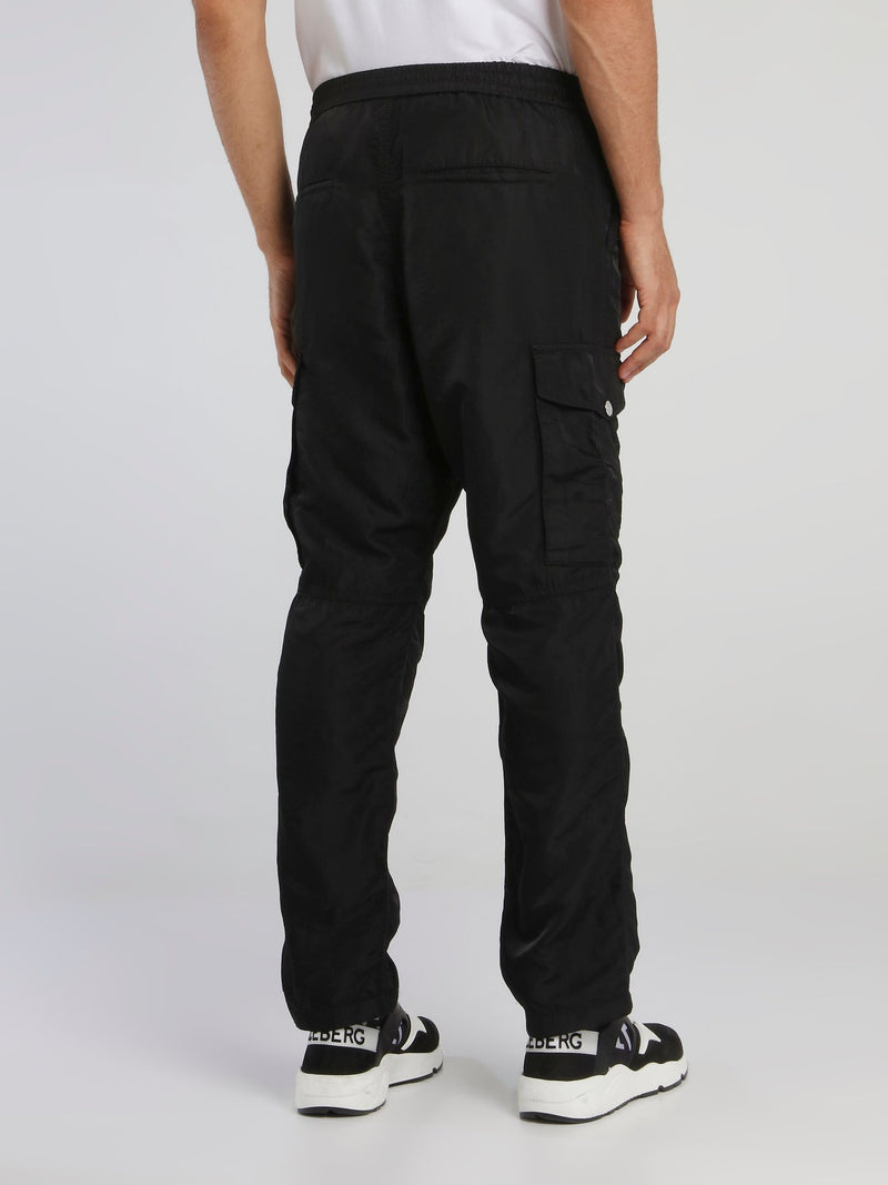 Black Drawstring Cargo Pants