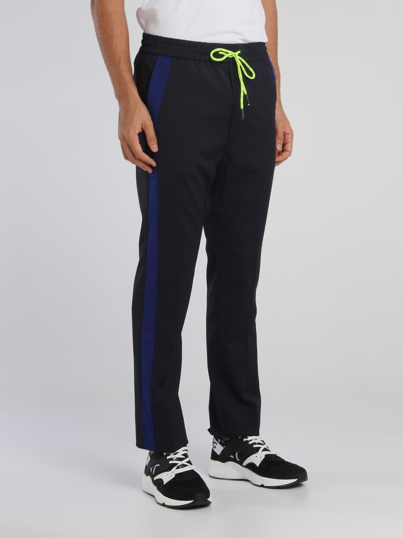 Navy Straight Cut Active Pants