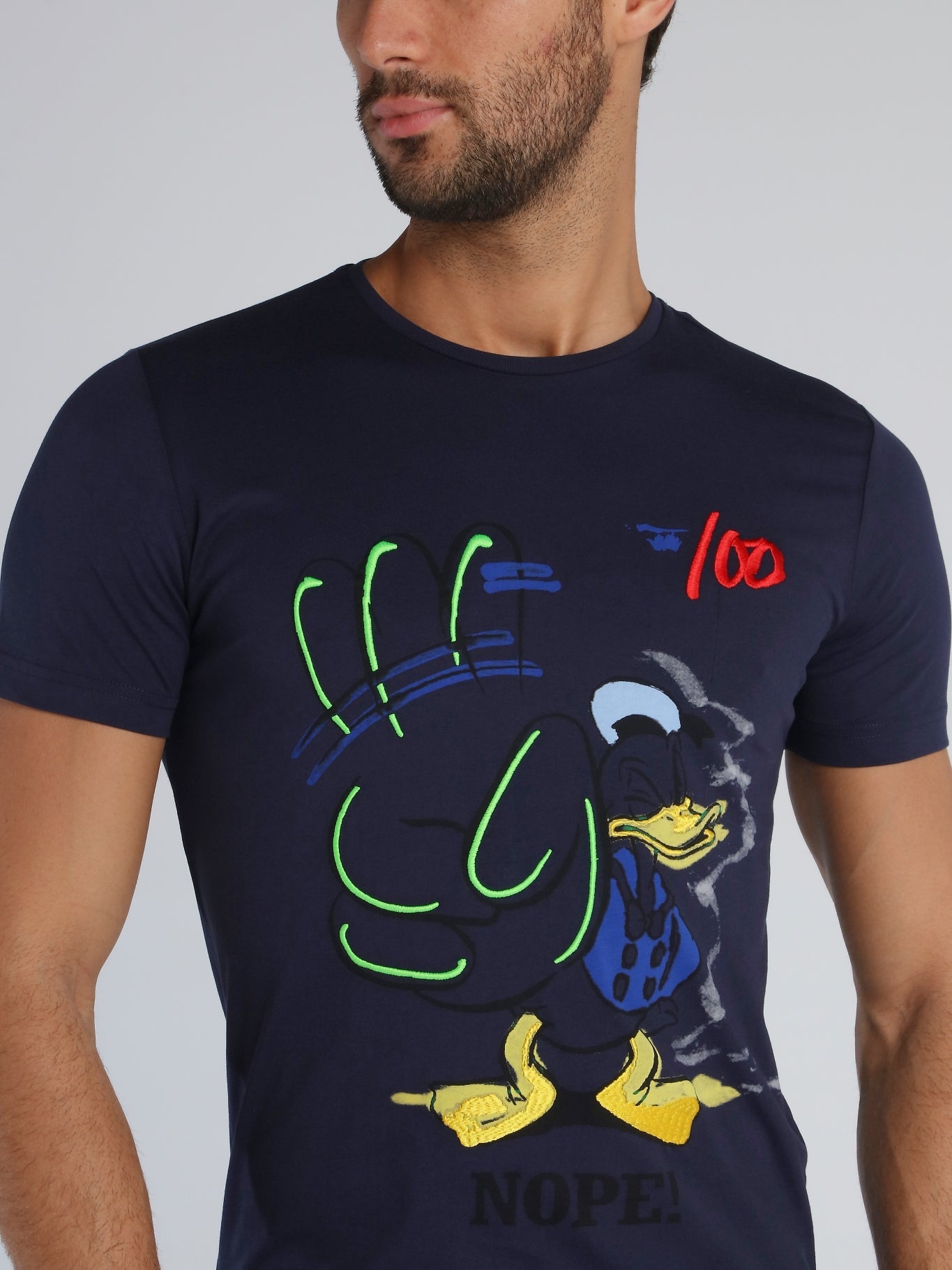 Donald Duck Navy Graffiti T-Shirt